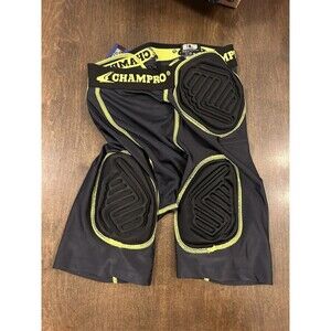 New Champro Football Girdle Pants Padded Youth Large Black Football Compression